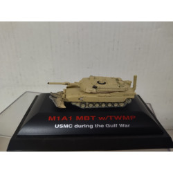 M1 A1 ABRAMS MBT W/TWMP US MARINE CORPS GULF WAR 1:144 TRUMPETER
