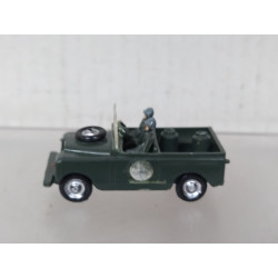 LAND ROVER + 2 FIGURAS PICKUP MILITARY 1:87 H0 EKO SUCIO/DIRTY