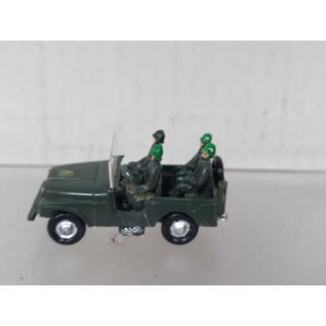 JEEP WILLYS + 4 FIGURAS MILITARY 1:87 H0 EKO SUCIO/DIRTY