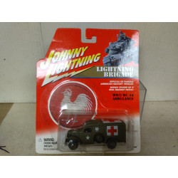 DODGE WC54 AMBULANCE LIGHTNING BRIGADE WW 2 1:64 JOHNNY LIGHTNING