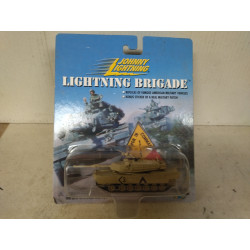 M1 A1 ABRAMS TANK LIGHTNING BRIGADE BLUE CARD 1:64 JOHNNY LIGHTNING