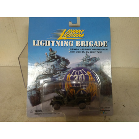 JEEP WILLYS US ARMY AIRBONE LIGHTNING BRIGADE 1:64 JOHNNY LIGHTNING