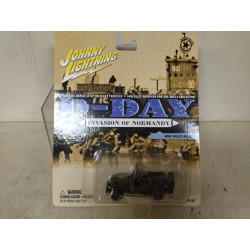 JEEP WILLYS US ARMY D-DAY NORMANDY 1:64 JOHNNY LIGHTNING