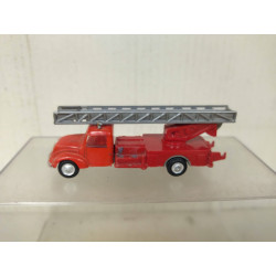 MAGIRUS-DEUTZ MERKUR CAMION BOMBEROS ESCALERA (3) 1:87 H0 EKO NO BOX
