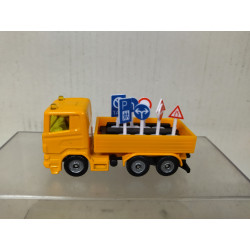 SCANIA R CAMION/TRUCK MANTENIMIENTO CARRETERA + SEÑALES 1:87/apx 1:64 SIKU 1322