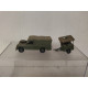 LAND ROVER 109 MILITARY + 1 REMOLQUE 1:87 H0 SUCIO/DIRTY