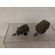 2 X REMOLQUES MILITARES 1:87 H0 REPINTADO SUCIO/DIRTY