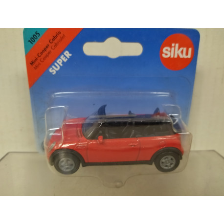 MINI COOPER CABRIO RED 1:55/apx 1:64 SIKU 1005