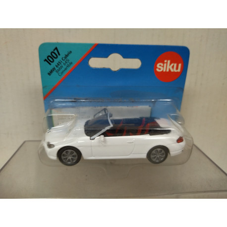 BMW E63/64 645 Ci CABRIO OPEN WHITE 1:55/apx 1:64 SIKU 1007