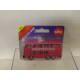 AUTOBUS DOBLE PISO/DOUBLE DECKER BUS SIGHTSEEING PINK apx 1:64 SIKU 1353