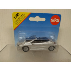 PEUGEOT 207 CABRIO COUPE SILVER 1:55/apx 1:64 SIKU 1340