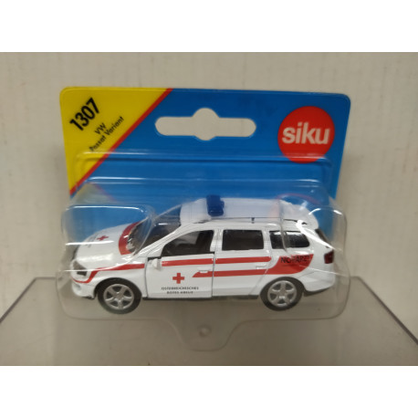 VOLKSWAGEN PASSAT B6 FAMILIAR NOTARZT/AMBULANCE 1:55/apx 1:64 SIKU 1307
