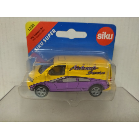 VOLKSWAGEN T5 YELLOW/PURPLE AIRBRUSH SERVICE 1:55/apx 1:64 SIKU 1338