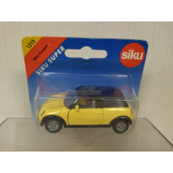 MINI COOPER YELLOW/BLACK 1:55/apx 1:64 SIKU 1315