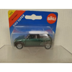 MINI COOPER GREEN/WHITE 1:55/apx 1:64 SIKU 1315 BLISTER BROKEN