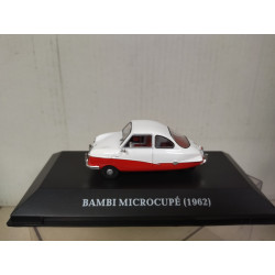 BAMBI MICROCOUPE 1962 WHITE/RED MICROCARS 1:43 ALTAYA IXO