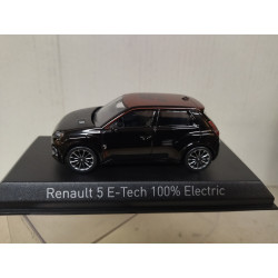 RENAULT 5 2025 E-TECH 100% ELECTRIC BLACK & RED 1:43 NOREV 510554 NV