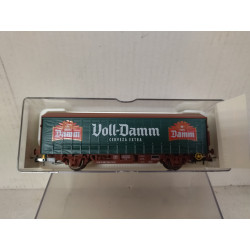 VAGON CERRADO ESTRELLA VOLL-DAMM 1:87 H0 ELECTROTREN 1530K SUCIO/DIRTY