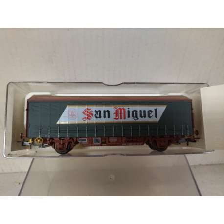 VAGON CERRADO SAN MIGUEL 1:87 H0 ELECTROTREN 1412K SUCIO/DIRTY