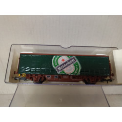 VAGON CERRADO HEINEKEN 1:87 H0 ELECTROTREN SUCIO/DIRTY CARTON NO ORIGINAL