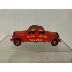CITROEN 2CV 1961 POMPIERS COGOLIN 1:43 NOREV NO BOX SUCIO/DIRTY