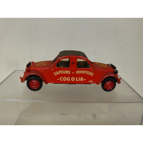 CITROEN 2CV 1961 POMPIERS COGOLIN 1:43 NOREV NO BOX SUCIO/DIRTY