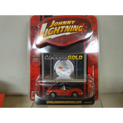 CHEVROLET CORVETTE C1 1958 RED CLASSIC GOLD 1:64 JOHNNY LIGHTNING