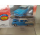 CHEVROLET 1955 2-DOOR SEDAN BLUE/WHITE CLASSIC GOLD 1:64 JOHNNY LIGHTNING