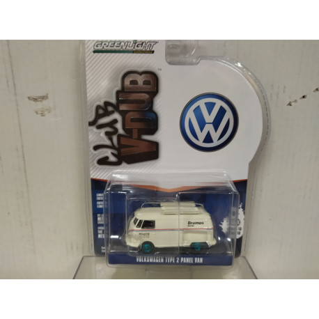 VOLKSWAGEN T1 PANEL BRUMOS PORSCHE RACING GREENMACHINE 1:64 GREENLIGHT