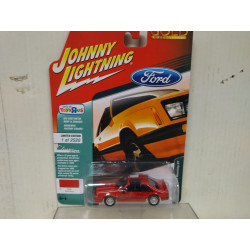 FORD MUSTANG 1982 GT RED CLASSIC GOLD 1:64 JOHNNY LIGHTNING