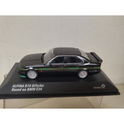 BMW E34 ALPINA B10 BITURBO 1994 BLACK 1:43 SOLIDO S4310406 SD