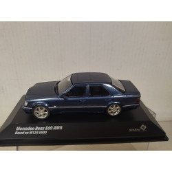 MERCEDES-BENZ W124 E500 1994 E60 AMG BLUE 1:43 SOLIDO S4313203 SD