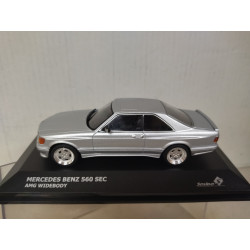 MERCEDES-BENZ W126 560 SEC AMG WIDEBODY SILVER 1:43 SOLIDO S4310903 SD