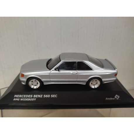 MERCEDES-BENZ W126 560 SEC AMG WIDEBODY SILVER 1:43 SOLIDO S4310903 SD