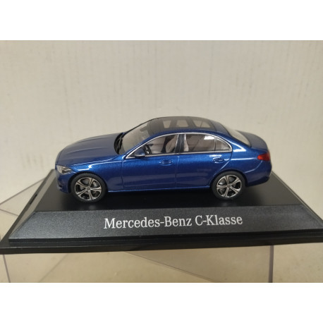 MERCEDES-BENZ W206 C-CLASS 2021 SPECTRAL BLUE 1:43 DEALER HERPA