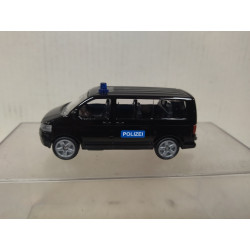 VOLKSWAGEN T5 POLIZEI POLICE BLACK 1:55/apx 1:64 SIKU 1548
