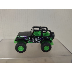 JEEP WRANGLER BIG WHEEL BIG FOOT BLACK/GREEN 1:55/apx 1:64 SIKU 1554