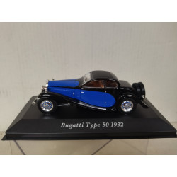 BUGATTI 50 1932 BLUE & BLACK CLASSIC CARS 1:43 ALTAYA IXO