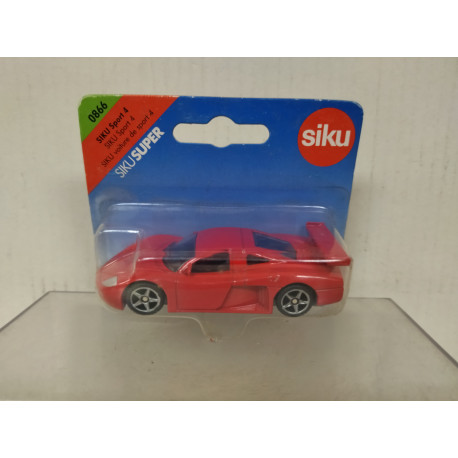 SPORT 4 CAR RED 1:55/apx 1:64 SIKU 866