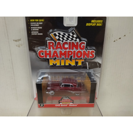 BUICK RIVIERA 1949 DARK RED 1:64 RACING CHAMPIONS