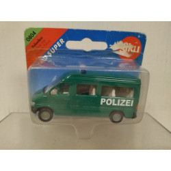 MERCEDES-BENZ SPRINTER (NO LICENCE) POLIZEI GREEN apx 1:64 SIKU 804 OPEN BOX