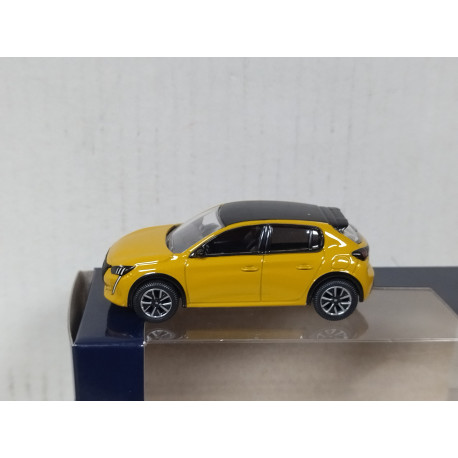 PEUGEOT 208 2019 YELLOW apx 1:64 NOREV 3 INCHES (7,5cm)