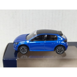 PEUGEOT 208 2019 BLUE apx 1:64 NOREV 3 INCHES (7,5cm)