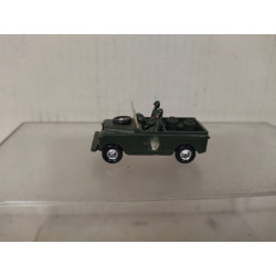 LAND ROVER + 2 FIGURAS PICKUP MILITARY 1:87 H0 EKO SUCIO/DIRTY