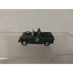 LAND ROVER + 2 FIGURAS PICKUP MILITARY (2) 1:87 H0 EKO SUCIO/DIRTY