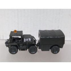 M561 GAMA GOAT 6X6 + TRAILER MILITARY 1:87 H0 ROCO NO BOX