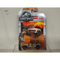 JEEP WRANGLER 1993 (ALL GREY) JURASSIC WORLD 1:64 MATCHBOX