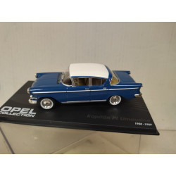 OPEL KAPITAN P1 1958-59 BLUE/WHITE 1:43 EAGLEMOSS IXO