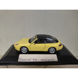 PORSCHE 911(996) 2004 CABRIOLET YELLOW 1:43 HONGWELL BOX NO ORIGINAL