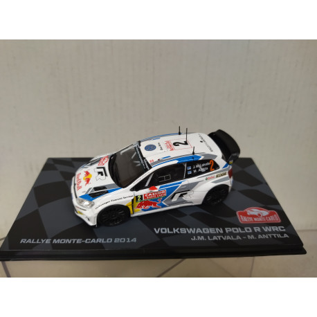VOLKSWAGEN POLO 2014 R WRC RALLY MONTE CARLO J.M.LATVALA 1:43 EAGLEMOSS IXO